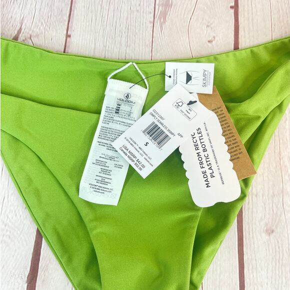 NWT Volcom Simply Seamless Skimpy Bikini Bottom Women’s Size Small - Picture 4 of 7